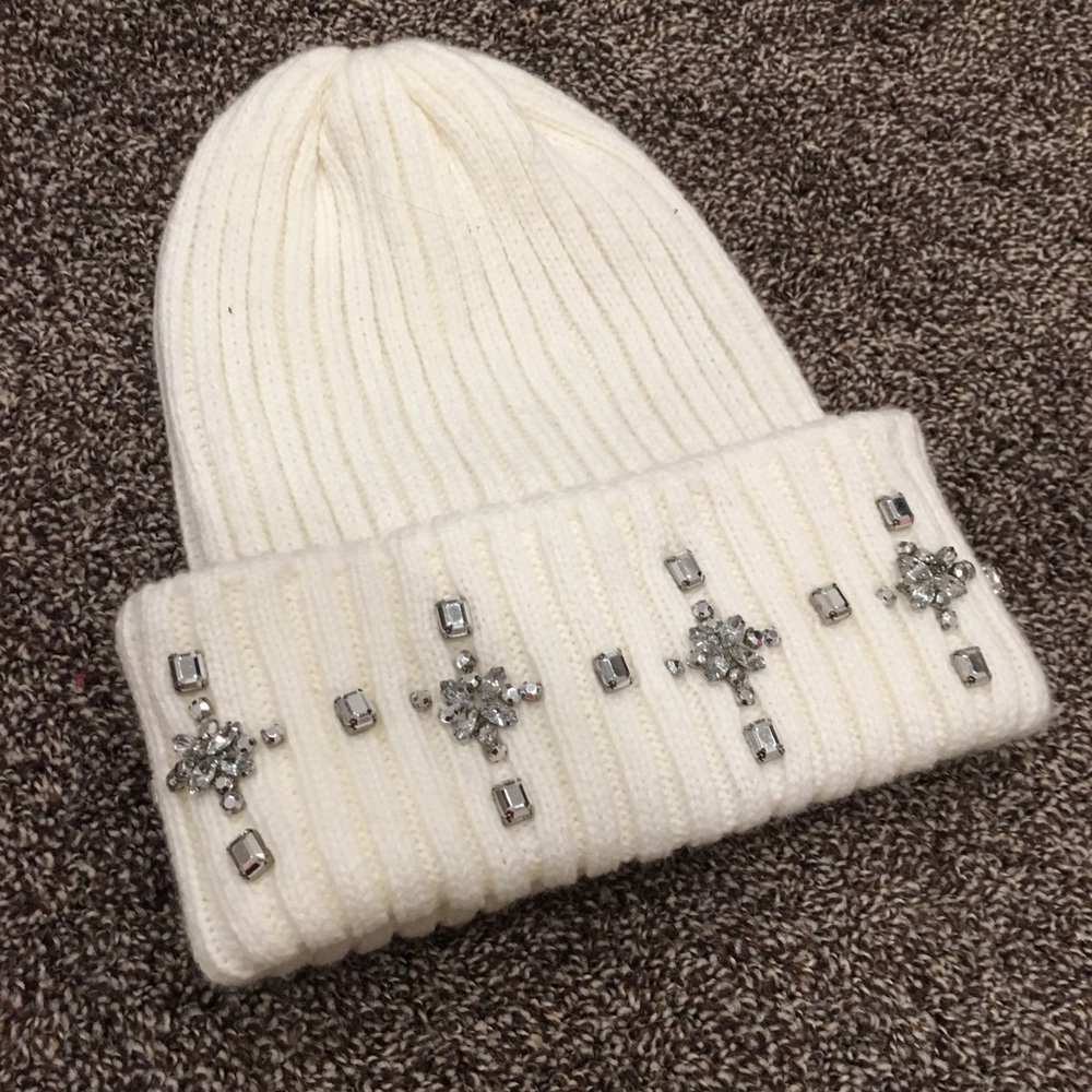 NWOT▪️BETHANY MOTA Jeweled Beanie Hat